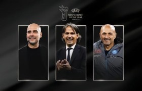 欧足联23赛季最佳阵容，欧足联公布赛季最佳教练候选：瓜迪奥拉、小因扎吉、斯帕莱蒂