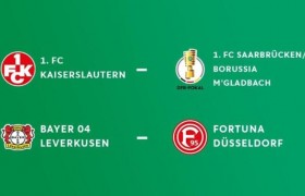 德国杯四强抽签对阵：半决赛勒沃库森vs杜塞尔多夫