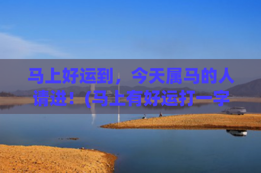 马上好运到，今天属马的人请进！(马上有好运打一字)