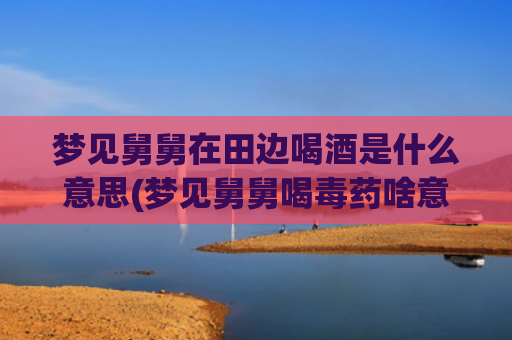 梦见舅舅在田边喝酒是什么意思(梦见舅舅喝毒药啥意思)