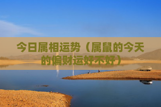 今日属相运势（属鼠的今天的偏财运好不好）