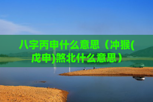 八字丙申什么意思（冲猴(戊申)煞北什么意思）