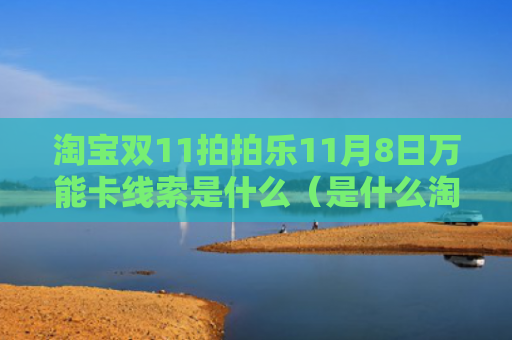 淘宝双11拍拍乐11月8日万能卡线索是什么（是什么淘宝万能）