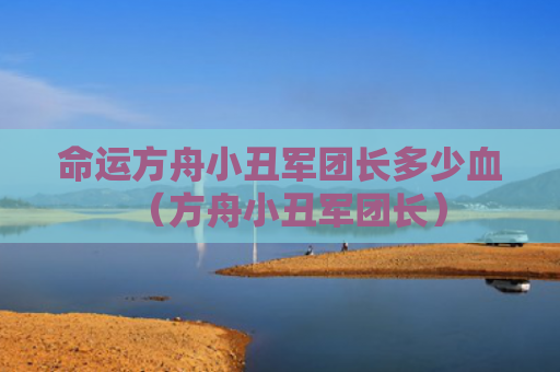 命运方舟小丑军团长多少血（方舟小丑军团长）