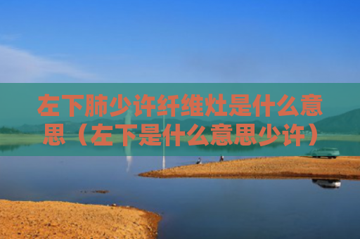 左下肺少许纤维灶是什么意思（左下是什么意思少许）