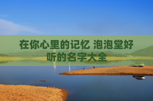 在你心里的记忆 泡泡堂好听的名字大全