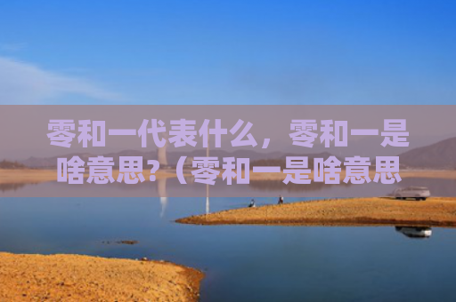 零和一代表什么，零和一是啥意思?（零和一是啥意思）