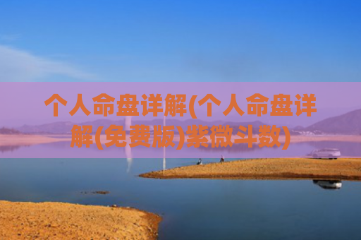 个人命盘详解(个人命盘详解(免费版)紫微斗数)