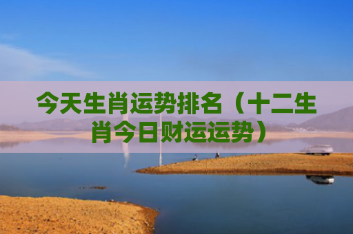 今天生肖运势排名（十二生肖今日财运运势）
