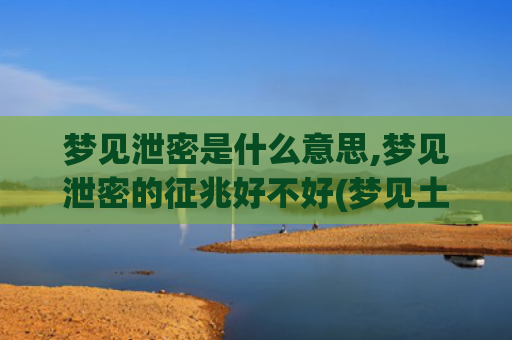 梦见泄密是什么意思,梦见泄密的征兆好不好(梦见土豆是什么意思)