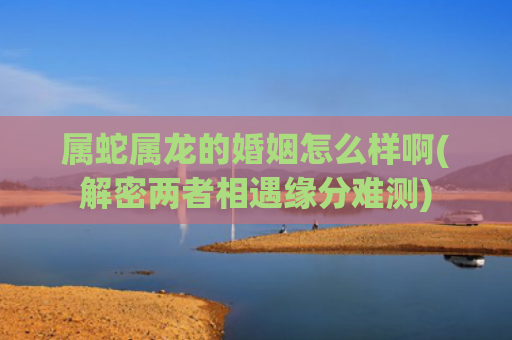 属蛇属龙的婚姻怎么样啊(解密两者相遇缘分难测)