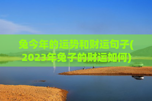 兔今年的运势和财运句子(2023年兔子的财运如何)