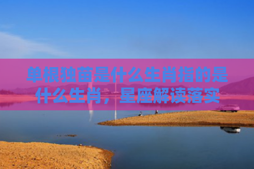 单根独苗是什么生肖指的是什么生肖，星座解读落实