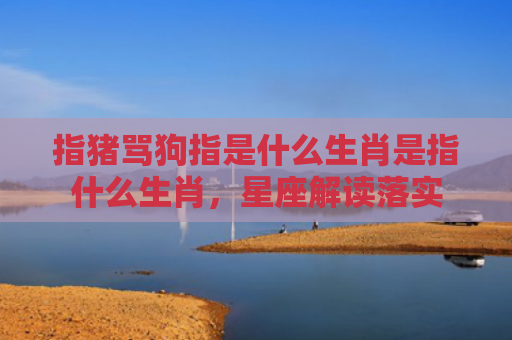 指猪骂狗指是什么生肖是指什么生肖，星座解读落实
