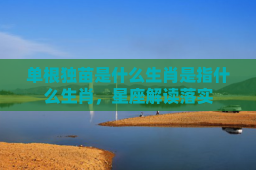单根独苗是什么生肖是指什么生肖，星座解读落实