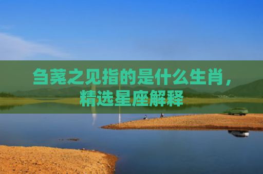 刍荛之见指的是什么生肖，精选星座解释