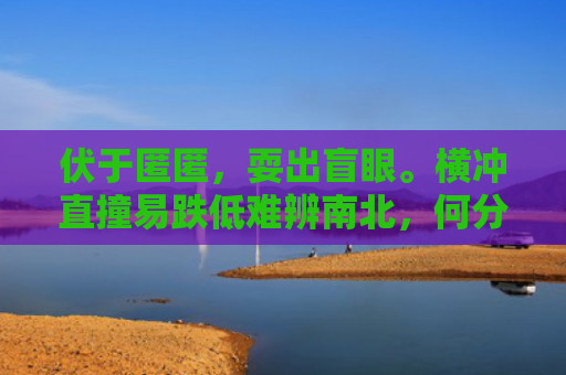 伏于匿匿，耍出盲眼。横冲直撞易跌低难辨南北，何分东西？安全至上冇问题是指什么生肖，经典解答星座知识