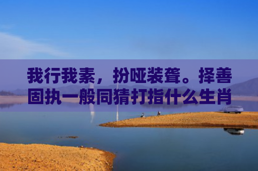 我行我素，扮哑装聋。择善固执一般同猜打指什么生肖指是打一什么生肖，普及星座常识