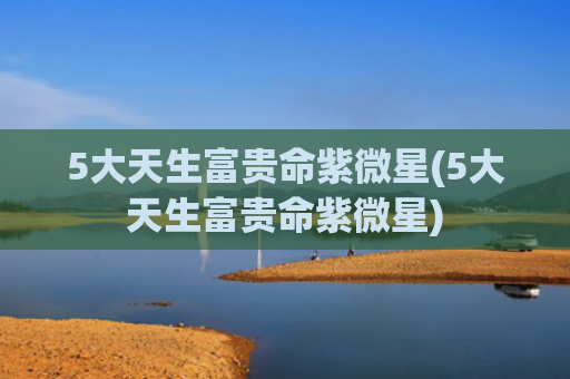 5大天生富贵命紫微星(5大天生富贵命紫微星)