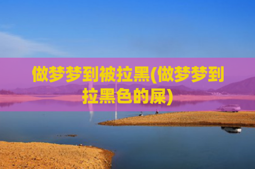 做梦梦到被拉黑(做梦梦到拉黑色的屎)
