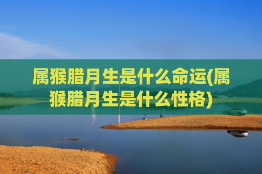 属猴腊月生是什么命运(属猴腊月生是什么性格)