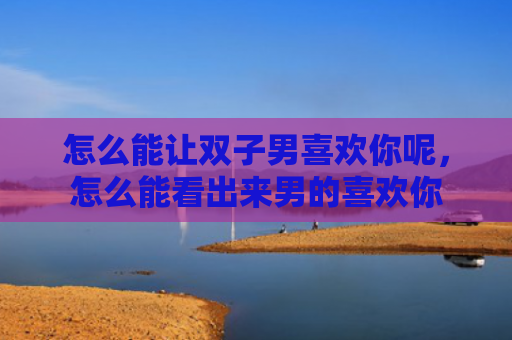 怎么能让双子男喜欢你呢，怎么能看出来男的喜欢你