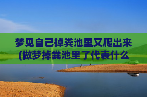 梦见自己掉粪池里又爬出来(做梦掉粪池里了代表什么)